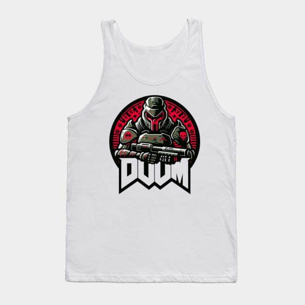 Doom Guy Transparent Logo Tank Top by The Doom Guy